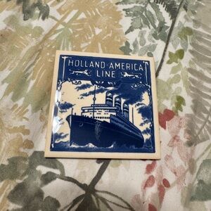 Holland-America Line Ceramic Tile coaster